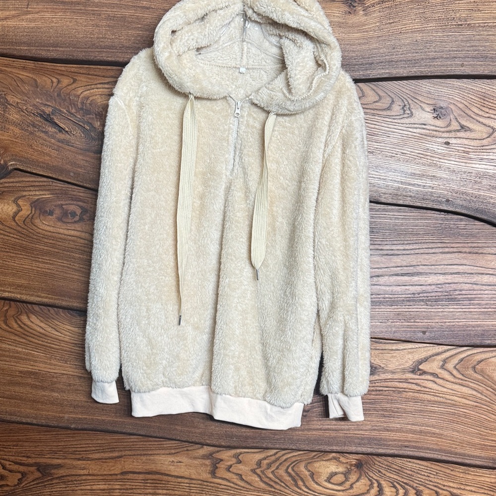 Amazon Cream Fleece Hoodie